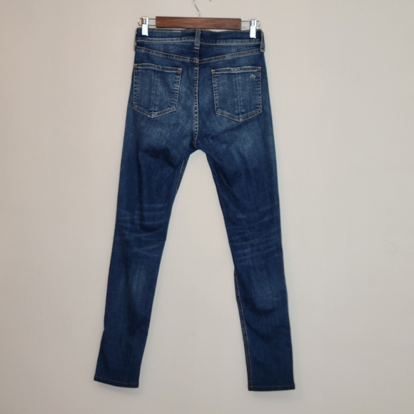 RAG & BONE HIGH RISE SKINNY JEANS BONNIE DISTRESSED - Picture 16 of 16